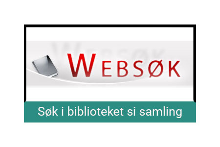 Logo med lenke til biblioteket sitt websøk.